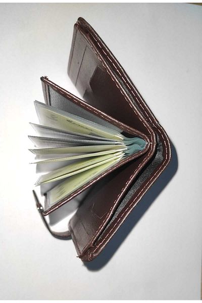 firdevsi hobi artificial leather vertical snap housing card holder wallet
