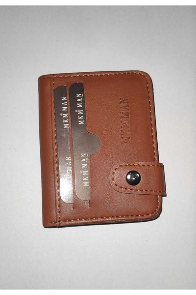 firdevsi hobi artificial leather vertical snap housing card holder wallet