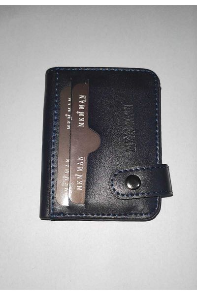 firdevsi hobi artificial leather vertical snap housing card holder wallet