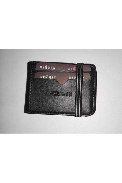 firdevsi hobi leather look horizontal rubber card holder wallet