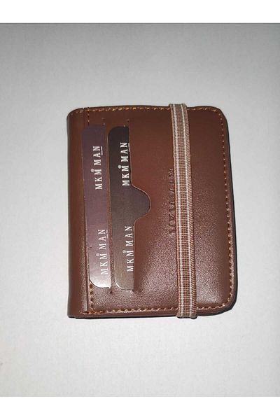 firdevsi hobi leather look vertical rubber card holder wallet