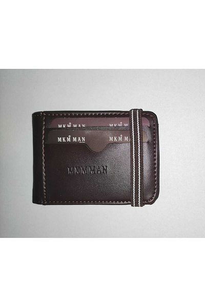 firdevsi hobi leather look horizontal rubber card holder wallet