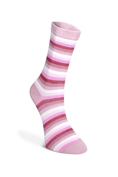 Dündar Çorap 4 Pack Cotton Striped Women's Socks Mixed Color