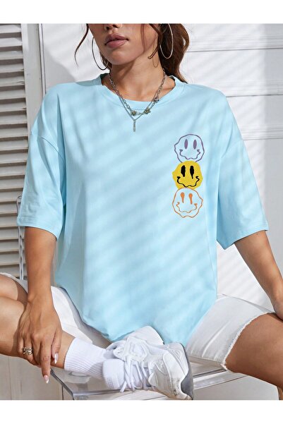 Adrift Καρτούν και γραφικό σχέδιο Oversize T-shirt Σειρά Cartoon/Letter κωδ.45