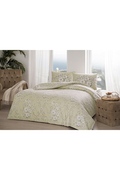 Taç طقم غطاء لحاف بيج زنبق مفرد بدون مطاط