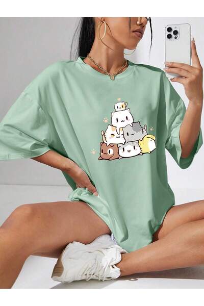 Adrift Desen animat și design grafic Tricou supradimensionat Seria desene ani...