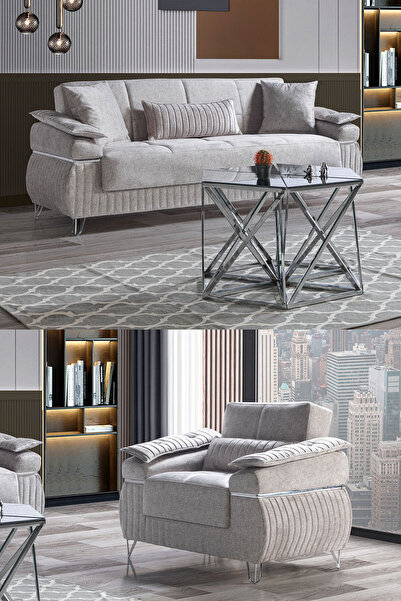 Eymense Luis Çekyatlı Koltuk Takımı 3+1