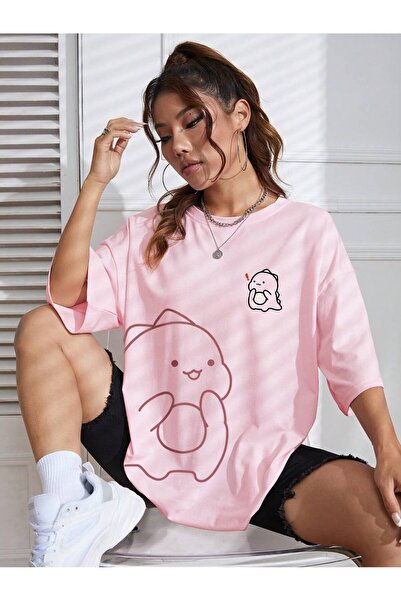 Adrift Desen animat și design grafic Tricou supradimensionat Seria desene ani...