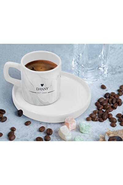 Bk Gift Kişiye Özel İsimli Tarihli Türk Kahvesi Fincanı-7, Arkadaşa Hediye, İ...