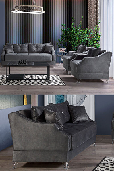 Eymense Almoda Çekyatlı Koltuk Takımı 3 3 1 1