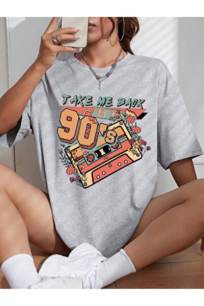 Adrift Desen animat și design grafic Tricou supradimensionat Seria Cartoon/Le...