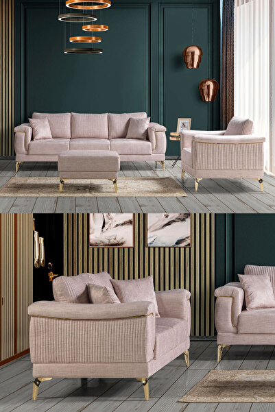 Eymense Gest Koltuk Takımı 3 3 1 Puf