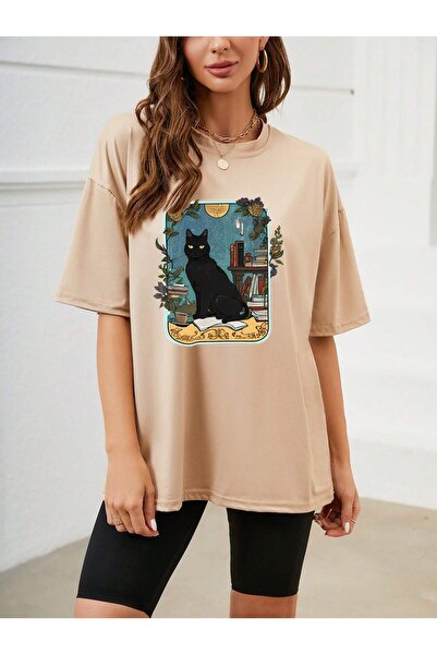 Adrift Καρτούν και γραφικό σχέδιο oversized Μπλουζάκια σειράς Cartoon/Letter ...