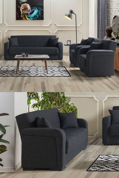 Eymense Roma Çekyatlı Koltuk Takımı 3 3 1 1