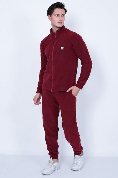 Lukitus Set de trening pentru bărbați din fleece cu fermoar complet