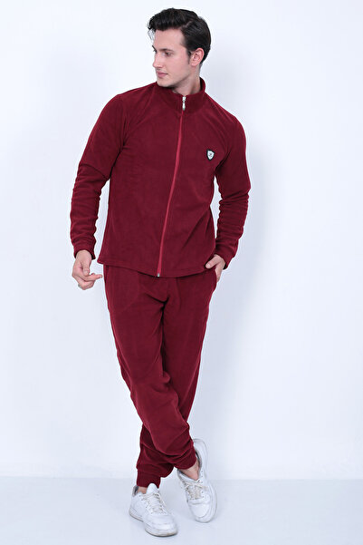 Lukitus Σετ ανδρικές φόρμες Fleece με πλήρες φερμουάρ