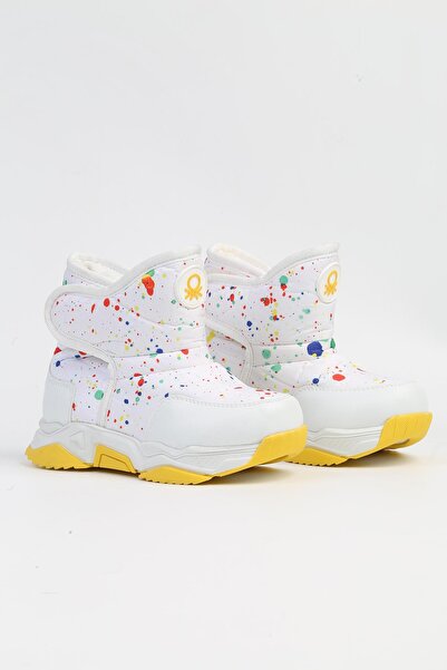 Benetton ® |   BN-50043 - 3256 Λευκό Σάρι - Παιδικές Μπότες