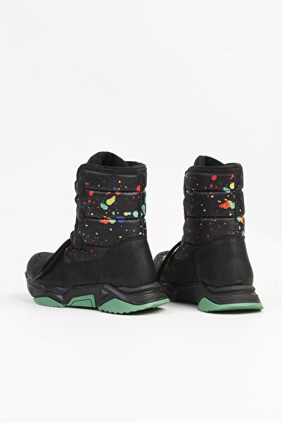 Benetton ® | BN-50048 - 3256 Siyah Yesil - Çocuk Bot