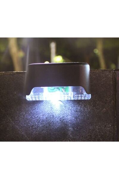 KURCH 1 Adet Outdoor Solar Güneş Enerjili Şarjlı Köşebent Merdiven Veranda Ba...