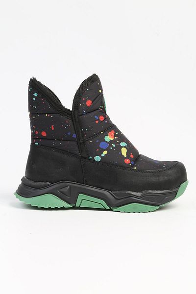 Benetton ®| BN-50046 - 3256 Black Green - Children's Boots