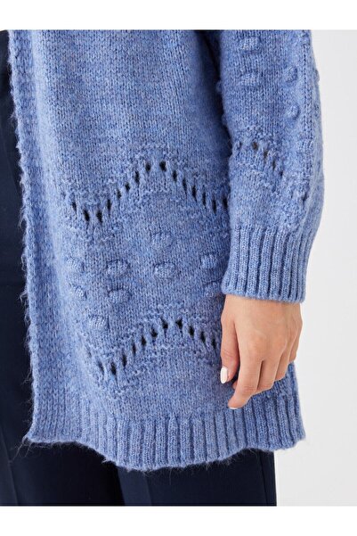 LC Waikiki Cardigan de damă cu mânecă lungă ajurata cu guler șal