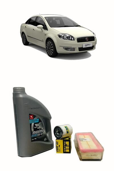 Winkel Fiat Linea 1.4 8v Yağ Bakım Seti Hava Filtresi + Yağ Filtresi + 4 Litr...