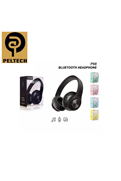 peltech P68 Bluetooth Kablosuz Stereo Kulaklık A+ Kalite