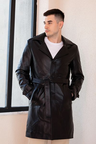 Hodore Jansen Men's Genuine Leather Top Coat