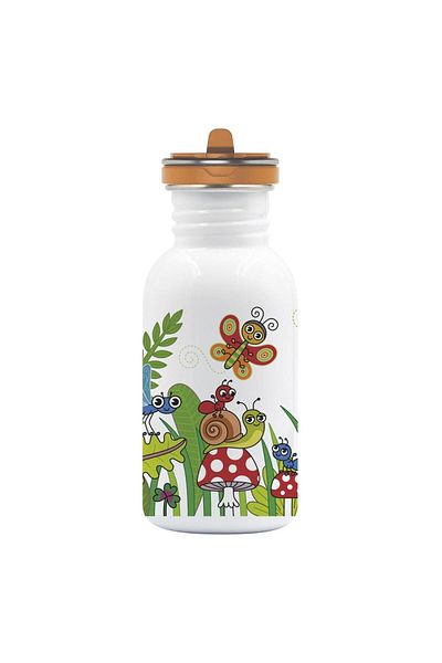 LAKEN Steel Basic Single Wall Bottle 0.50L FLOW Lid LKBSFBI
