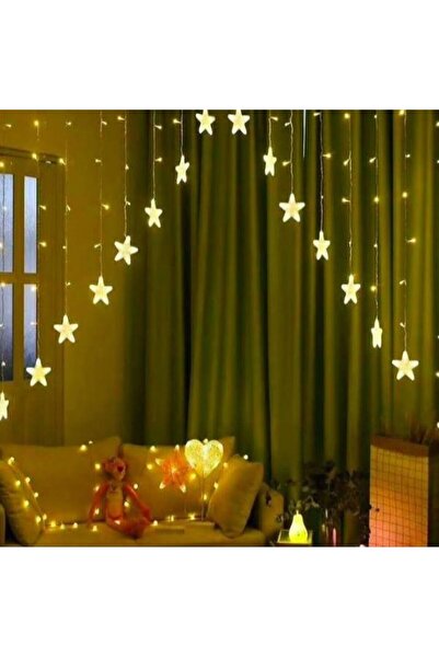 Genel Markalar 3 MT 220V FİŞLİ 8 FONKSİYONLU 16 YILDIZ GÜN IŞIĞI PERDE 136 AM...