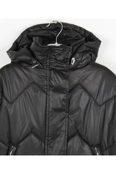 incity Girl's Hooded Quilted Patterned Puffer Jacket