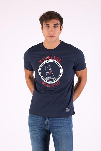 denimfield Ανδρικό κοντομάνικο μπλουζάκι με λαιμόκοψη 2304950