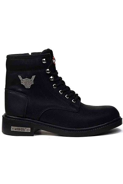 İncim ®| Cizme Harley unisex, negre, rezistente la frig, confortabile, elegante, cu fermoar, stil special, cu fleece în interior