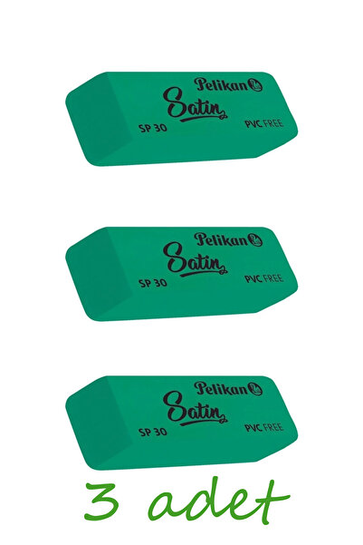 Pelikan sp30 satin efsane yeşil silgi 3 adet
