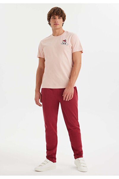 WESTMARK LONDON Чоловіча бавовняна футболка з ліловим принтом і велосипедним коміром WMCARTOON BOARD