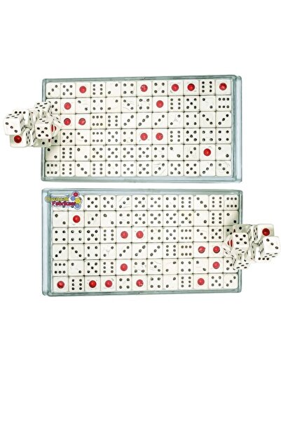 Tavla Zarı 1 Adet Kırmızı Noktalı 8 Mm ( 1 Tane )