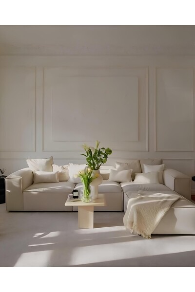 BOZKOÇHOME MİA Relax Köşe Koltuk Takımı Modern L Koltuk