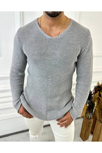 elkumoda سترة منسوجة من القطن الطبيعي المحبوك بدون ريش