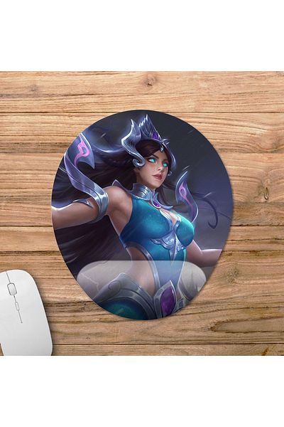 Pixxa Mobile Legends - موديل لوحة ماوس Kadita مع دعم للمعصم - 3 بيضاوي