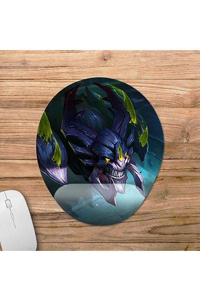 Pixxa Mobile Legends: لوحة ماوس Helcurt مع دعم للمعصم - 2 بيضاوي