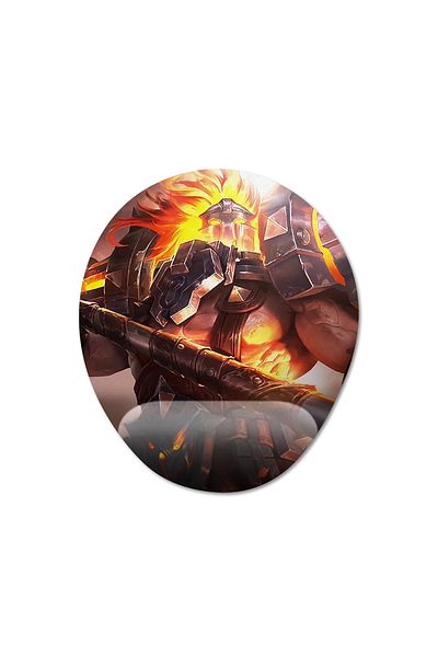 Pixxa Mobile Legends - موديل لوحة ماوس تريزلا بمساعدة المعصم - 2 بيضاوي