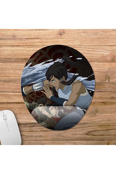 Pixxa نموذج لوحة الماوس Avatar: The Legend of Korra مع مسند للمعصم - 1 بيضاوي