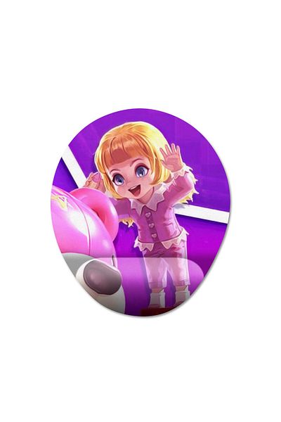 Pixxa Jawhead - موديل لوحة ماوس لدعم المعصم من Mobile Legends - 2 بيضاوي