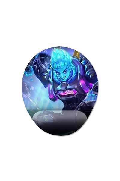 Pixxa Mobile Legends - موديل لوحة ماوس X.Borg مع مسند للمعصم - 2 بيضاوي