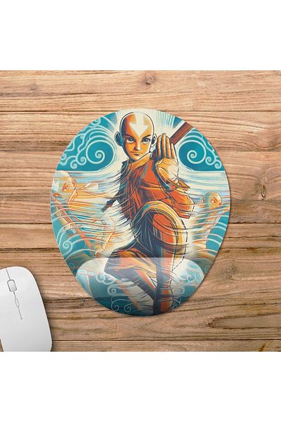Pixxa Avatar: موديل لوحة الماوس بمساعدة المعصم The Last Airbender - 3 بيضاوي