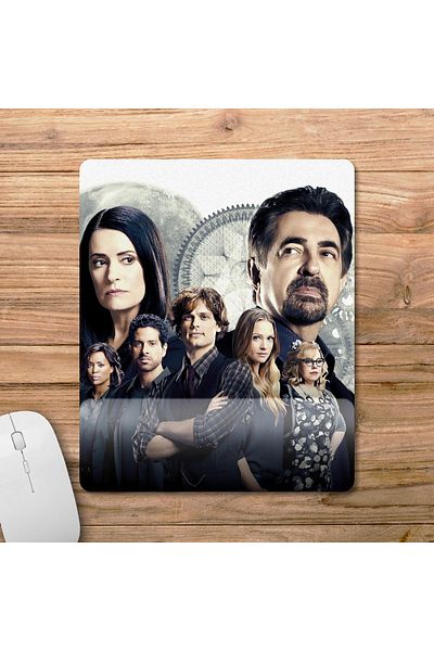 Pixxa نموذج لوحة الماوس Criminal Minds مع دعم المعصم - 1