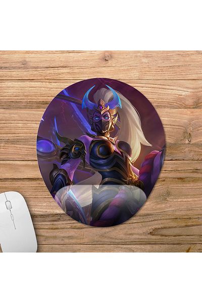 Pixxa Mobile Legends - موديل لوحة ماوس Hanabi مع دعم للمعصم - 4 بيضاوي