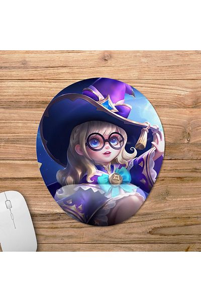 Pixxa Mobile Legends - موديل لوحة ماوس تشانغ مع دعم للمعصم - 2 بيضاوي
