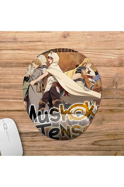 Pixxa موديل لوحة ماوس مع مسند للمعصم من Mushoku Tensei - بيضاوي واحد