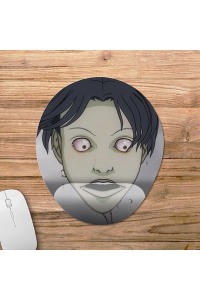 Pixxa Junji Ito Maniac: حكايات يابانية من Macabre نموذج لوحة ماوس مدعوم للمعصم - 1 بيضاوي